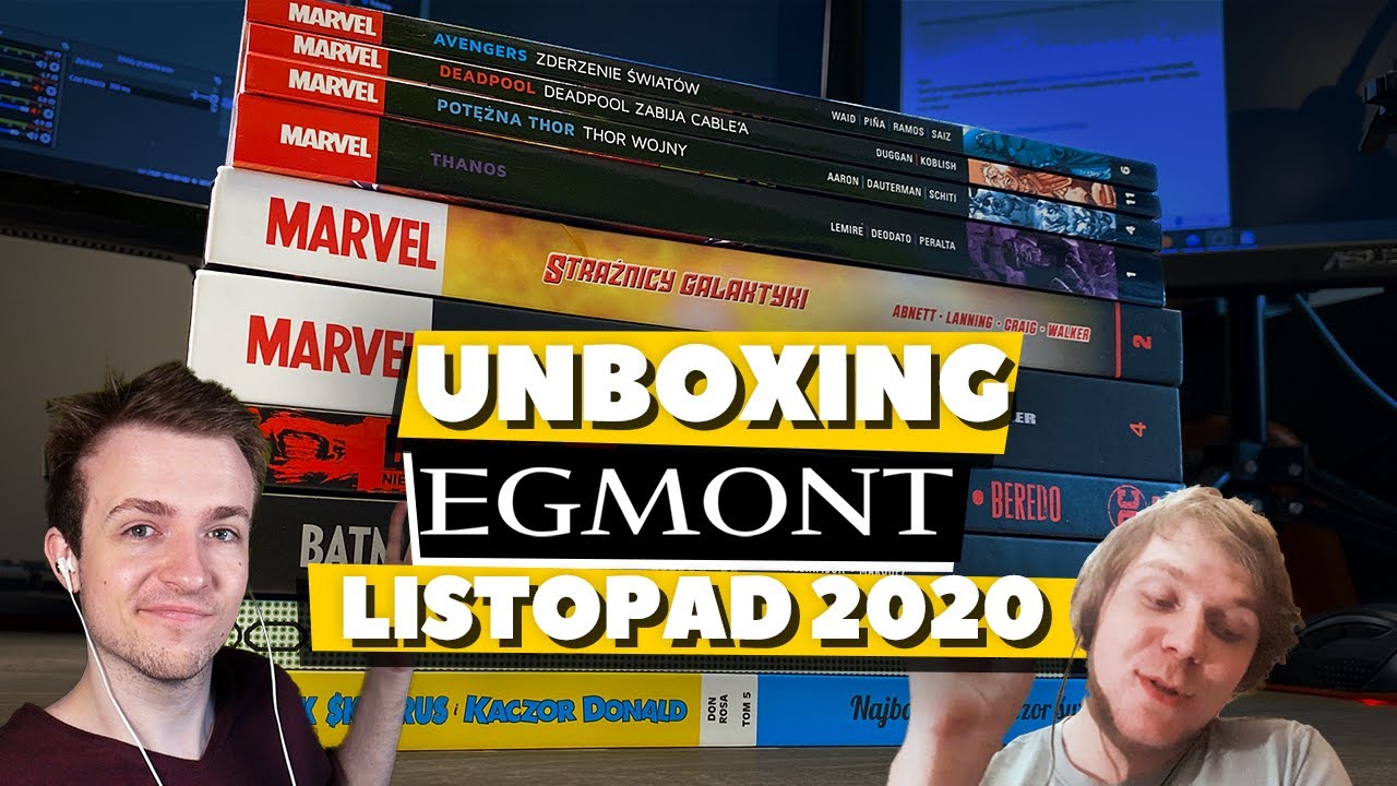 Unboxing listopadowych komiksów Egmontu - Marvel, DC i inne.