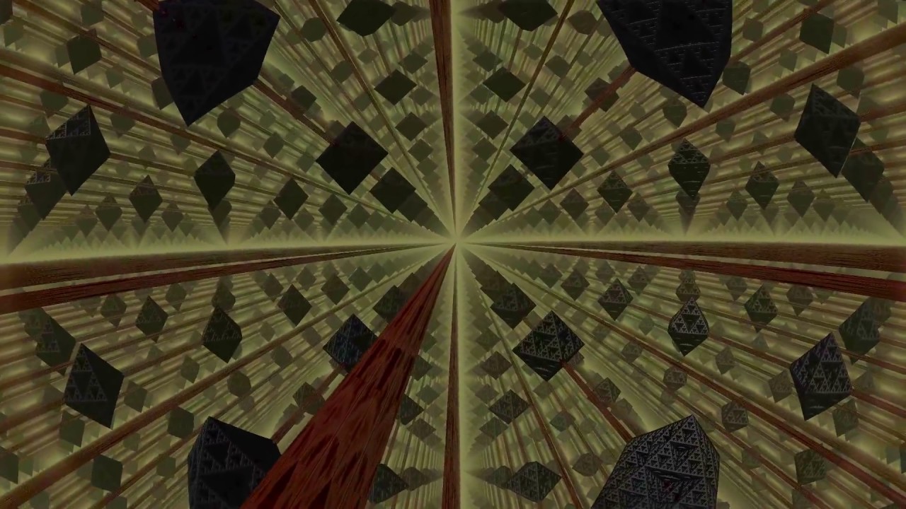 Mandelbulber fractal grid 4D video render
