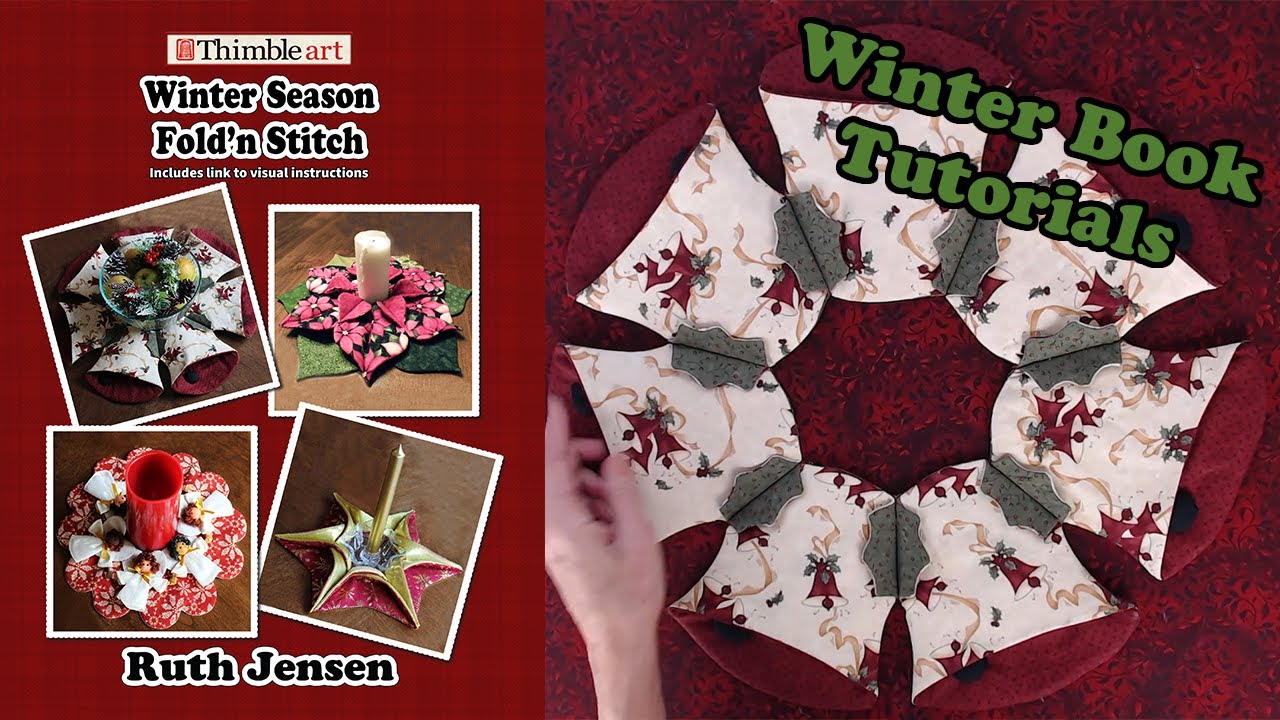 Мастер-класс по зимней книге Fold’n Stitch ❄️🎄 | Более 10 рождественских и зимних центральных эле...