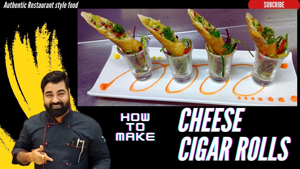 cheese cigar rolls how to make | veg cheese cigar rolls