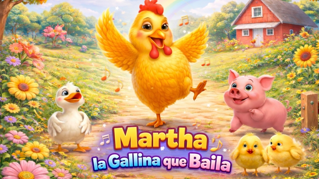🐔💃Marta La Gallina que Baila – Canción Infantil  | Música para Niños  | Party Boom🎈