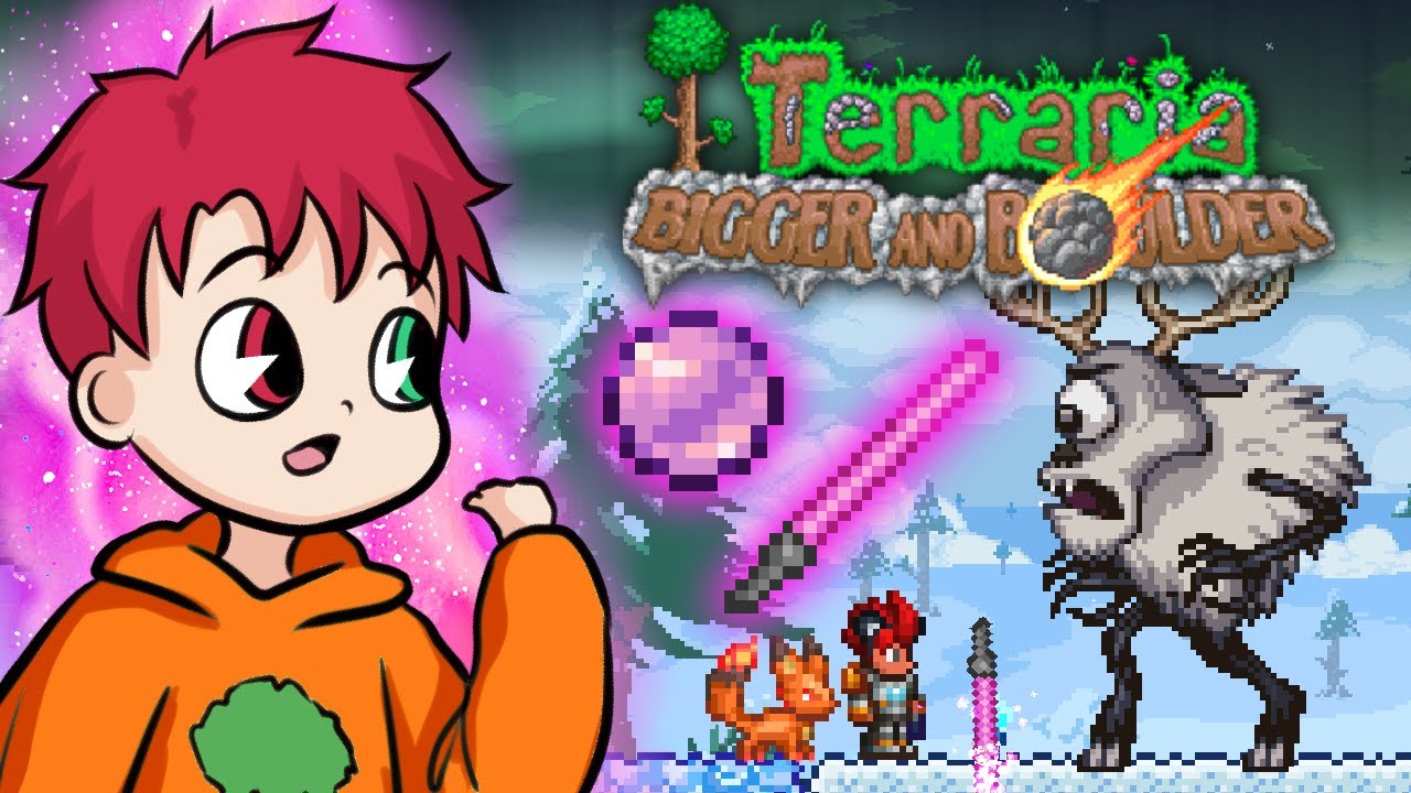 RÓŻOWY MIECZ ŚWIETLNY *PERŁOWY* 🦪 TERRARIA 1.4.5: BIGGER AND BOULDER #6