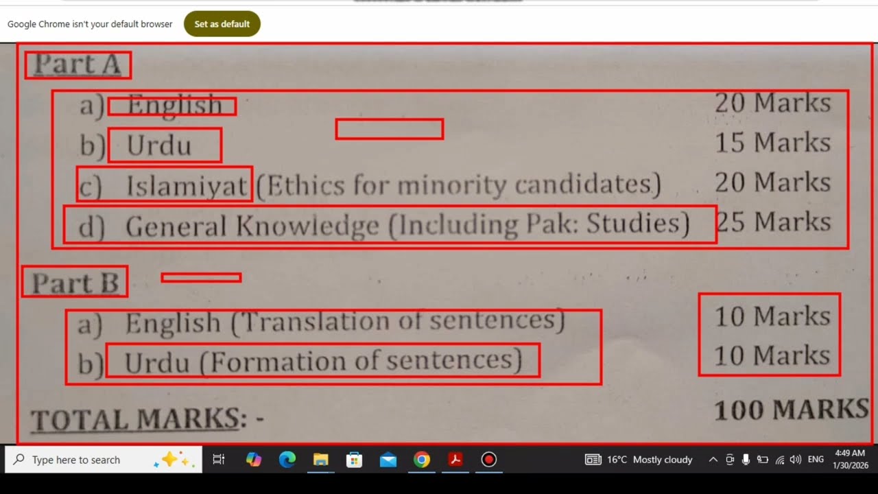 Kpk Police Constable Syllabus 2026