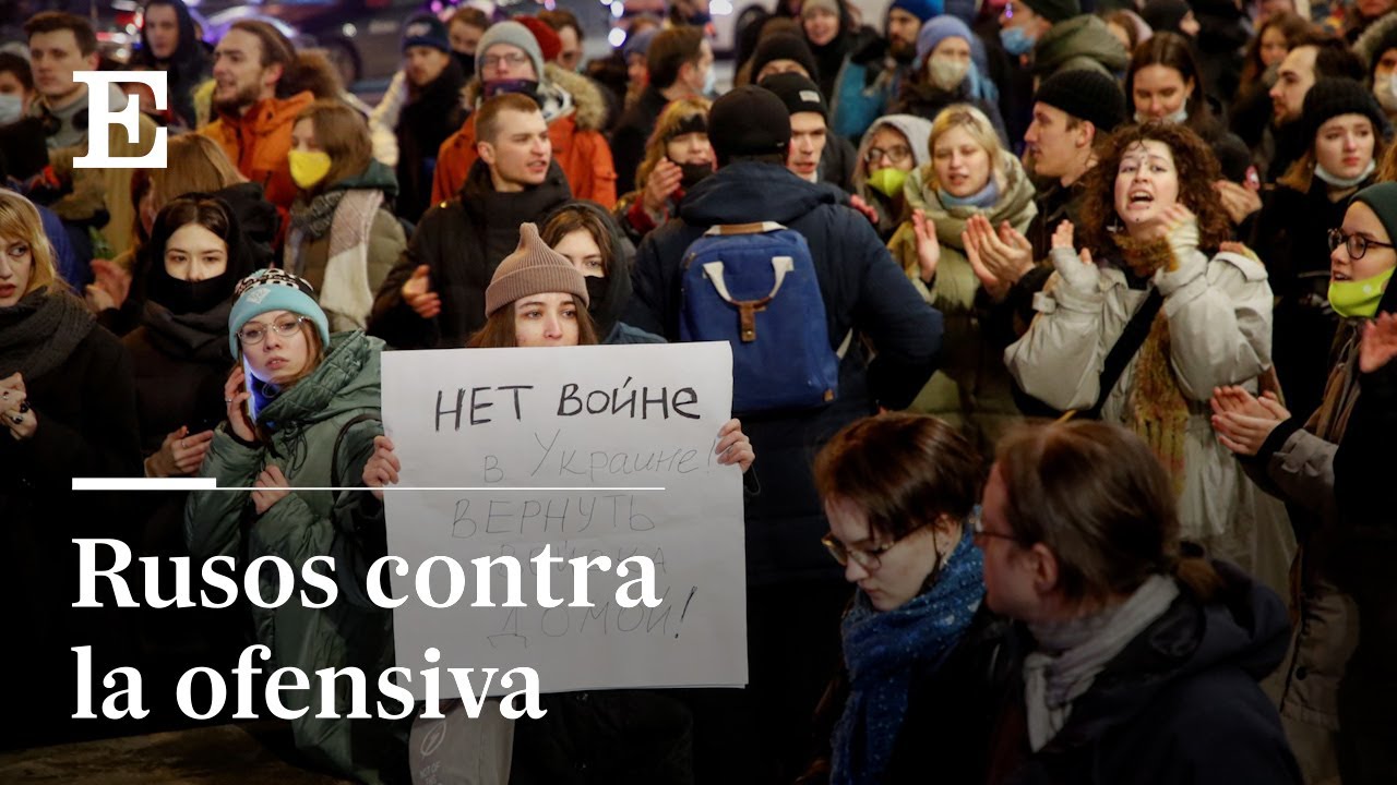 MANIFESTACIONES en RUSIA contra la GUERRA EN UCRANIA (02/03/22) | EL PAÍS
