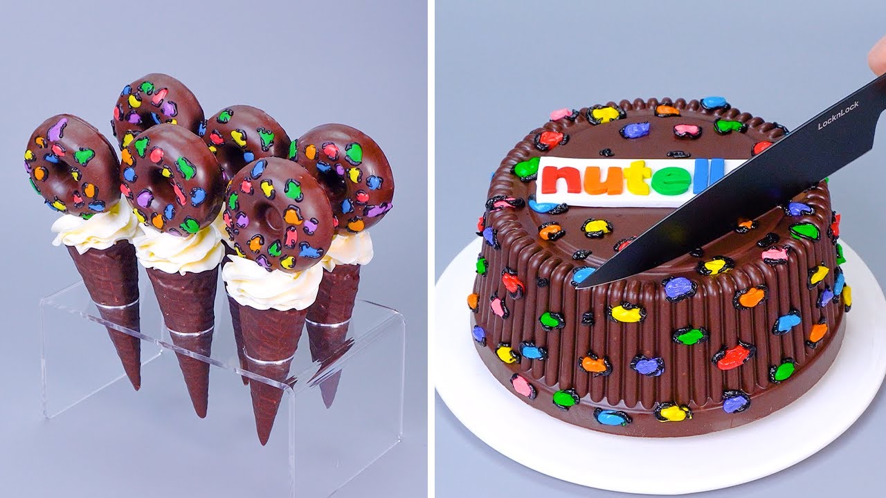 1000+ Best Rainbow Chocolate Cake Hack 🌈 How To Make Cake Recipe 🍫 So Yummy