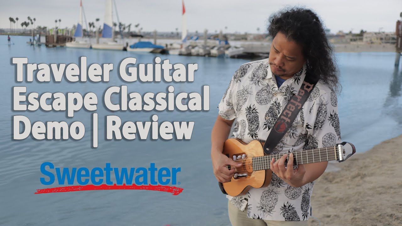 Guitar Demo on the Beach! | Traveler Guitar Escape Classical | Sponsored by @Sweetwater