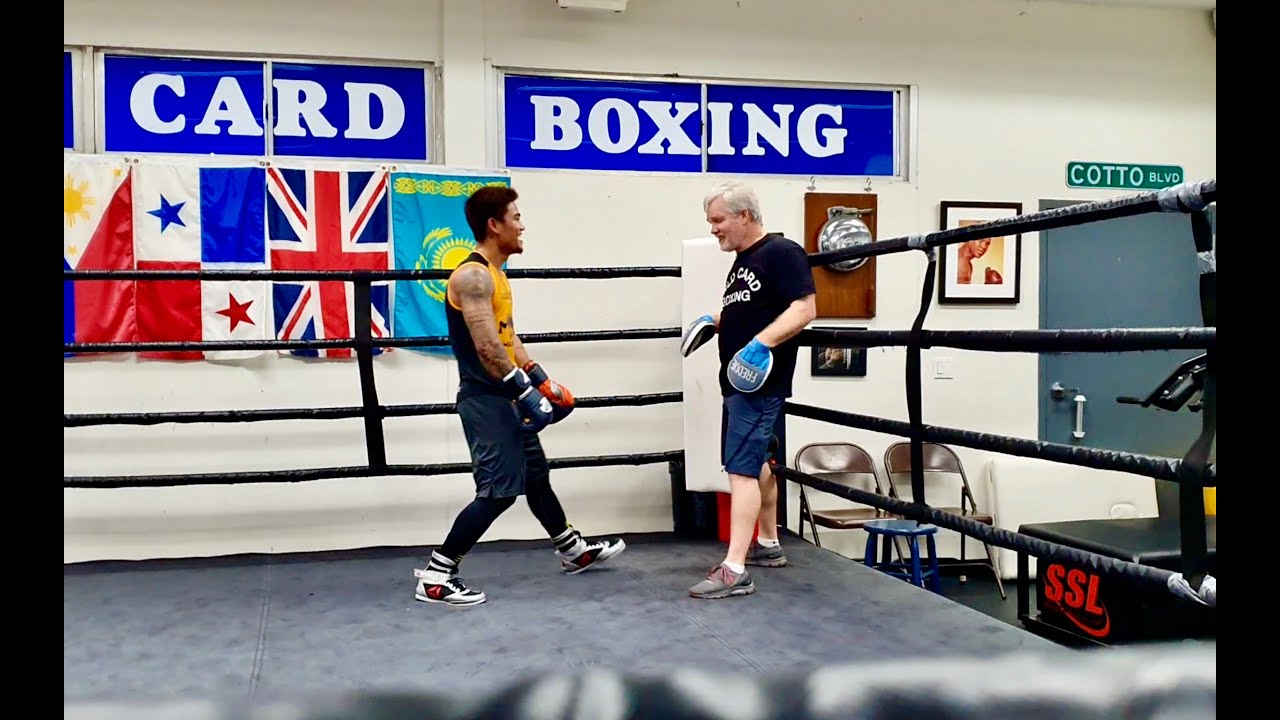 Mark Magsayo Training in Wildcard Boxing Gym with Coach Freddie Roach
