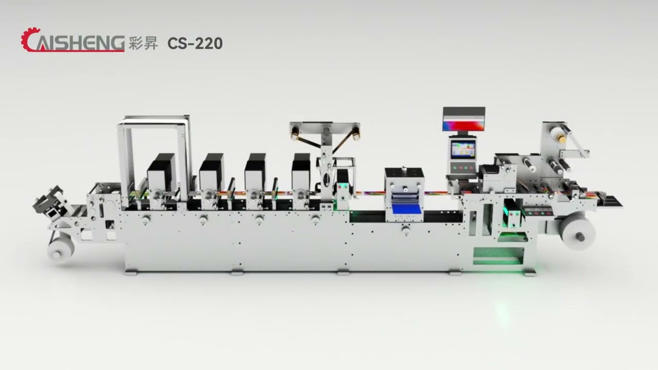 CS-220 Intermittent Label Press | All-in-One Printing & Finishing Solution#labelprinting #machine