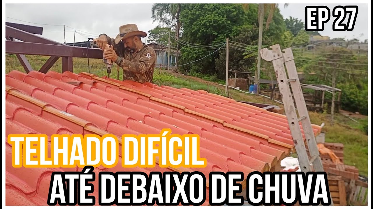 T. ECOLÓGICO TELHA COLONIAL SANDUICHE EP.27 telha fora de medida mas no final tudo deu certo
