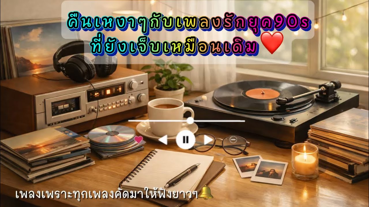 🎧รวมเพลงเพราะ คืนเหงาๆกับกับเพลงรักยุค90s ที่ยังเจ็บเหมือนเดิม#VOL.6