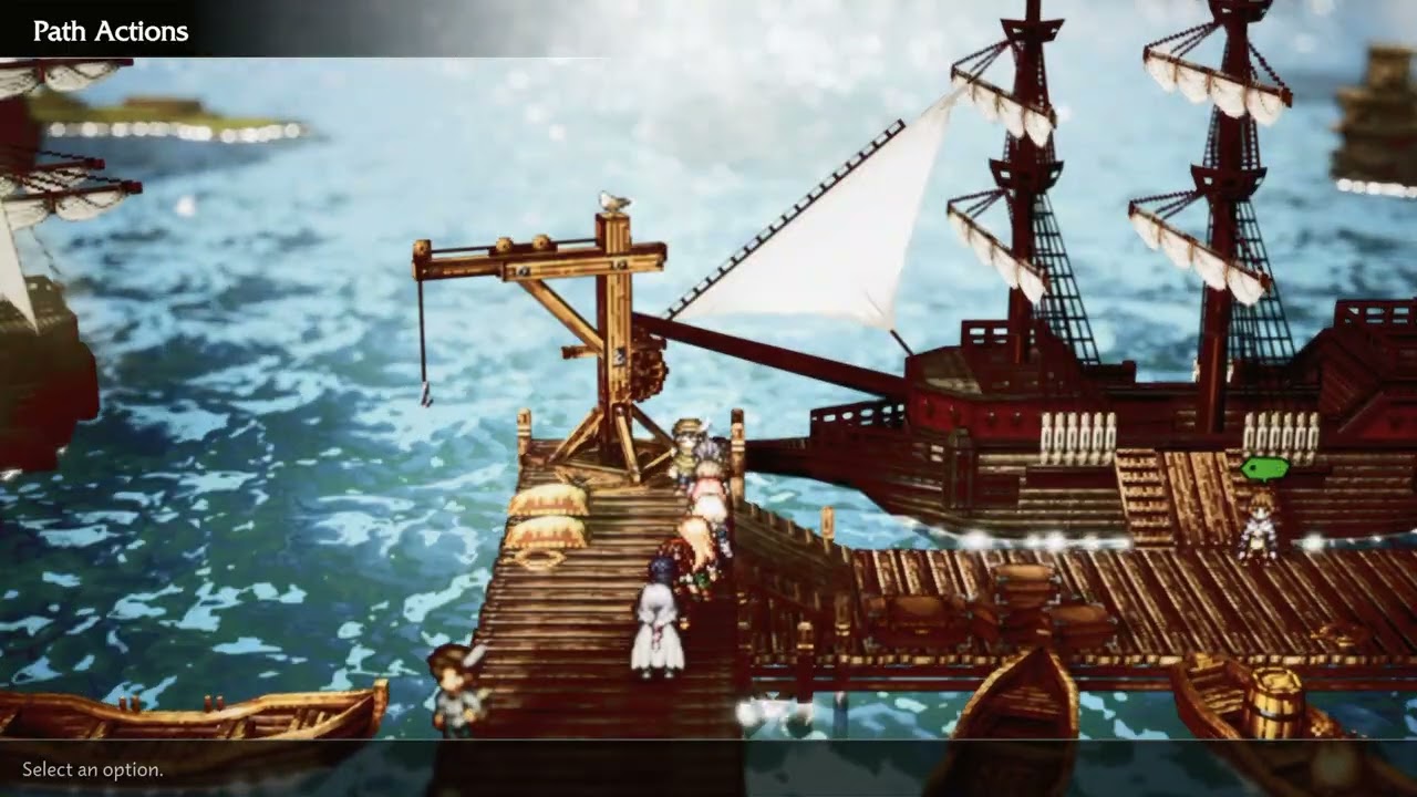 Octopath traveler 0 ep 12 Zero has to grind some exp and jp