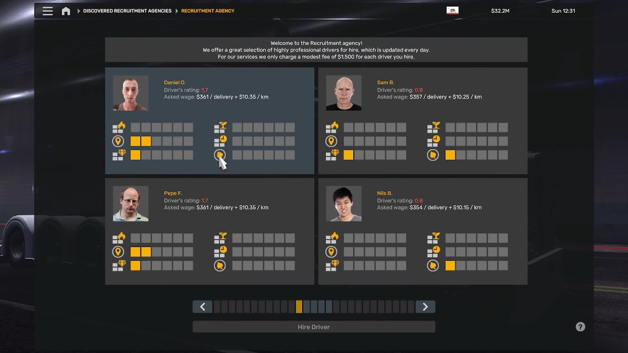 HOW TO HIRE A DRIVER IN AMERICAN TRUCK SIMULATOR