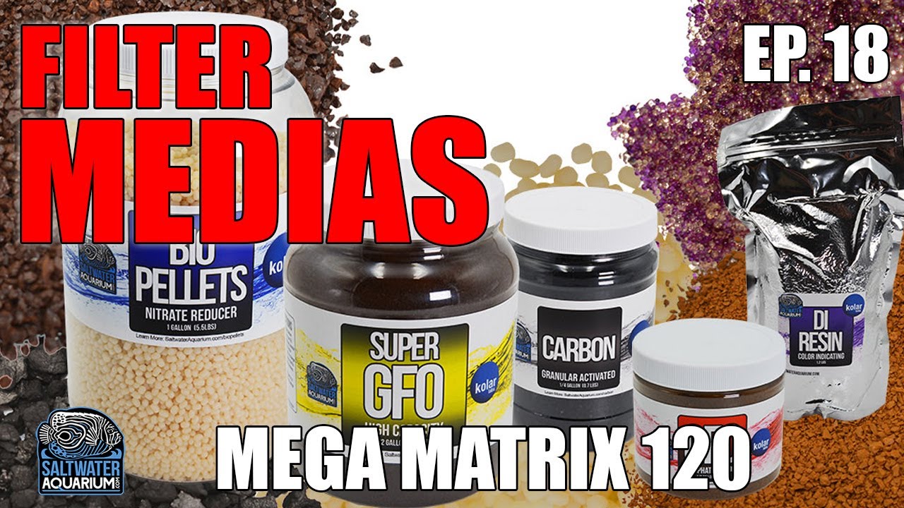 Filter Media & Reactors - GFO, CARBON, BIO PELLETS - Saltwater Aquarium - Mega Matrix 120