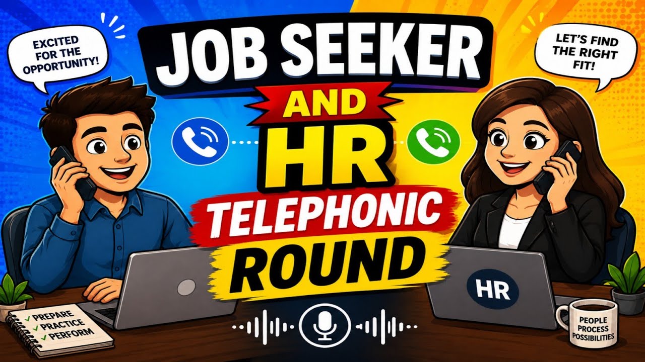 English Conversation Between Job Seeker And HR - Telephonic Round