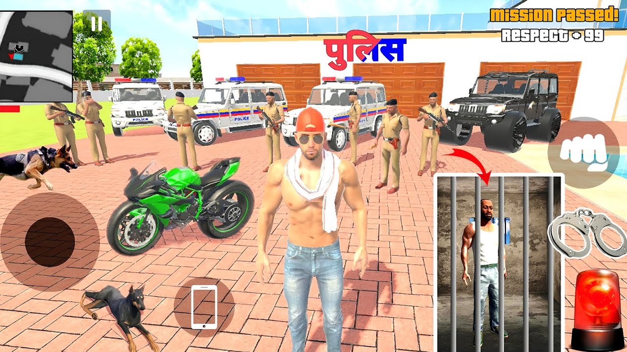 😱 Police Arrested Franklin 🚨💥 Indian Theft Auto 😱💥 Indian Bike Driving 3d💥🤩New Update New Cheat Code