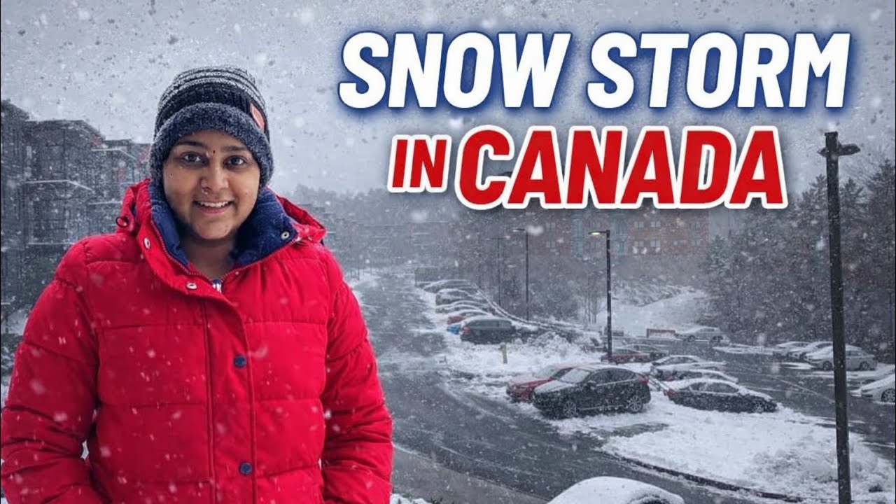 Snow Storm in Canada || chocho రోటీ పచ్చడి Recipe ||@DeepthiGirish