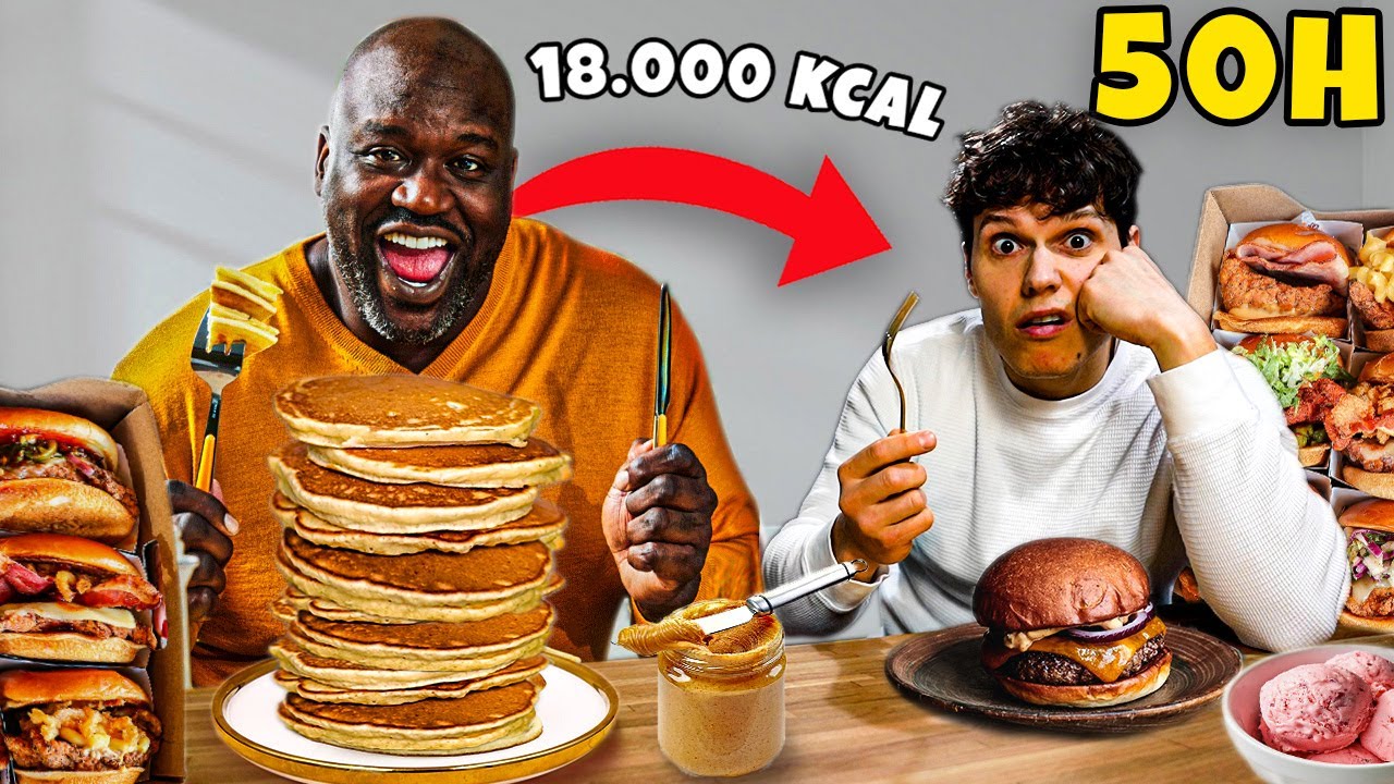 Spędziłem 50H jak SHAQUILLE O'NEAL! (Ponad 18.000 kcal)