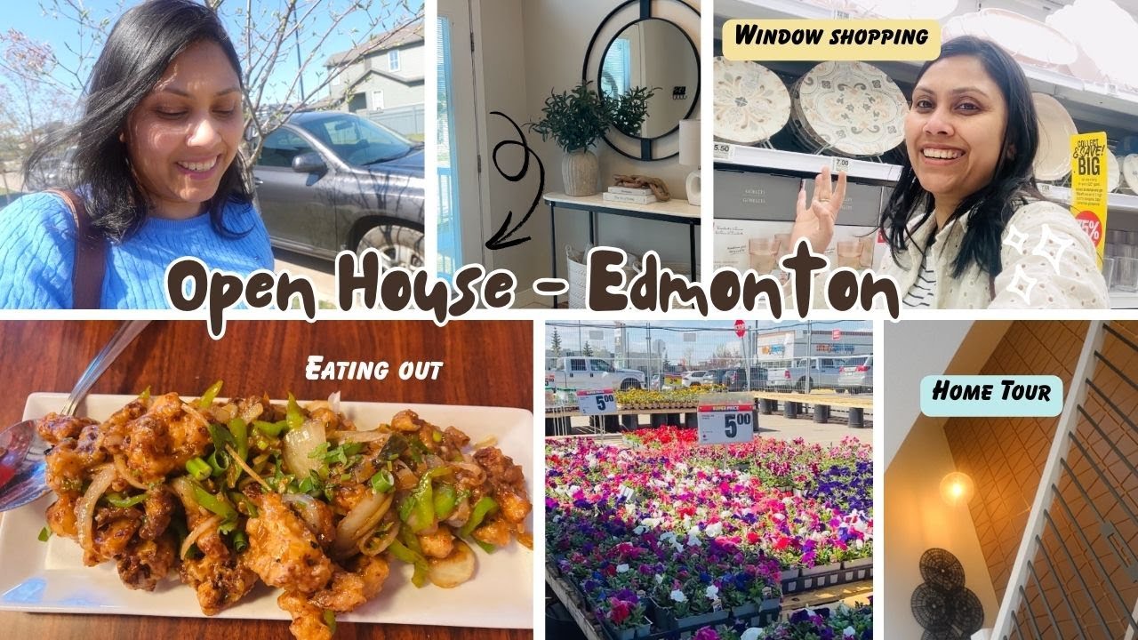 Visiting a House in Edmonton (Home Tour) II Shopping day & Eating out - Weekend in my Life