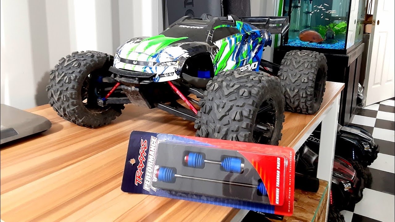 Стальные центральные приводные валы Traxxas E-Revo. Советы по обновлению и установке для одной пр...