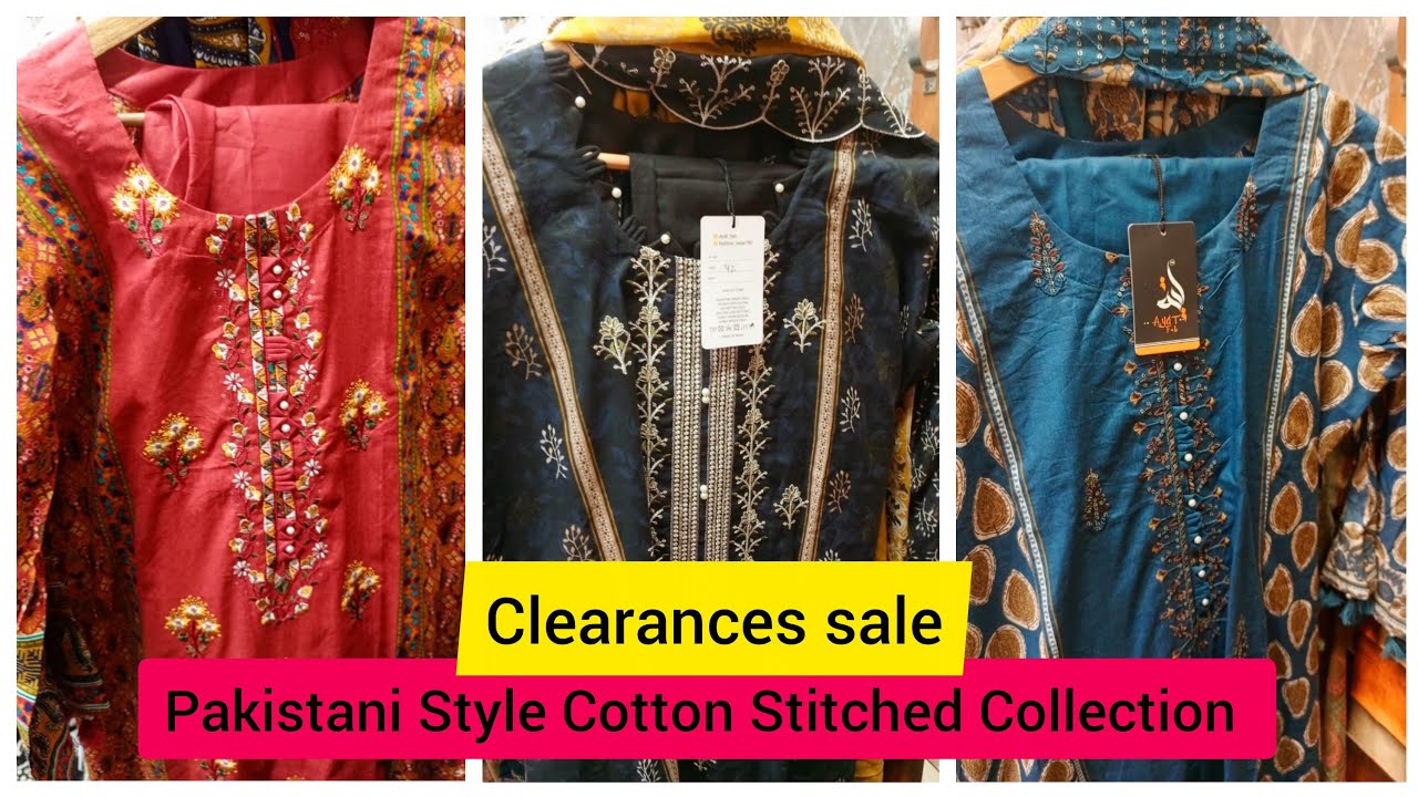 Pakistani Style Cotton stitched collection 🤩|| Clearance sale 🥳||