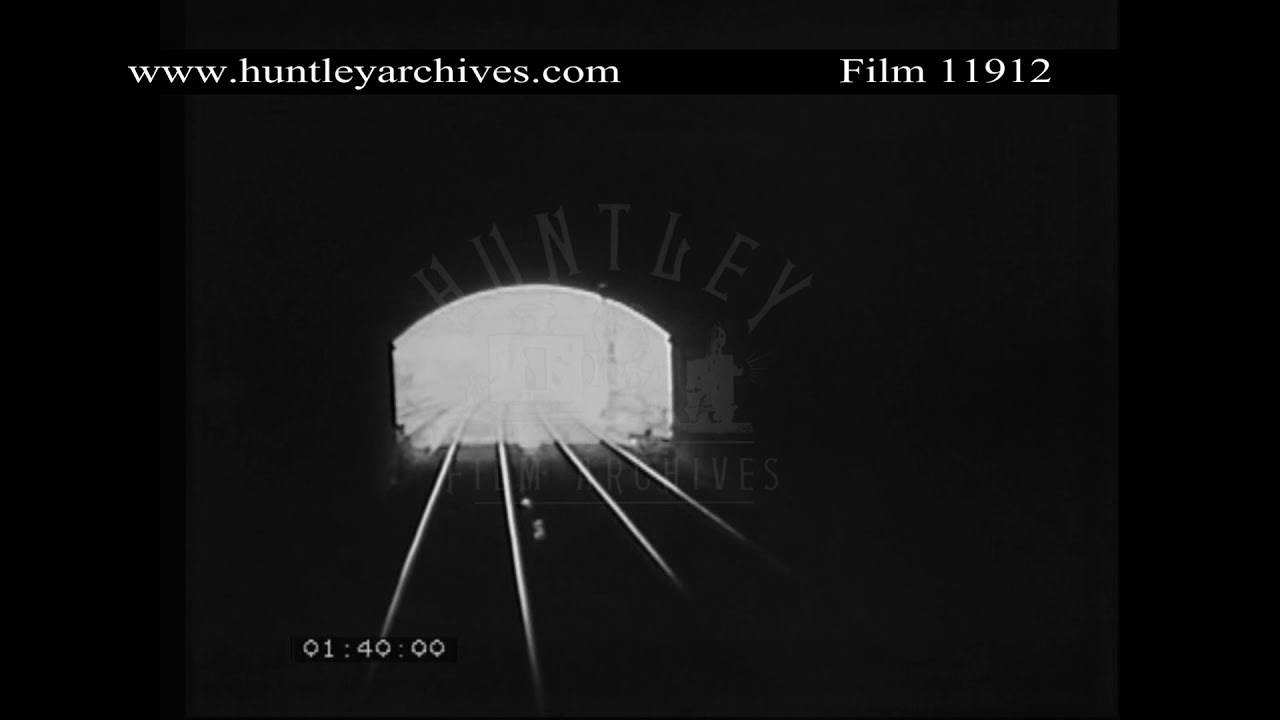 Newcastle Railway Station, 1930's.  Archive film 11912