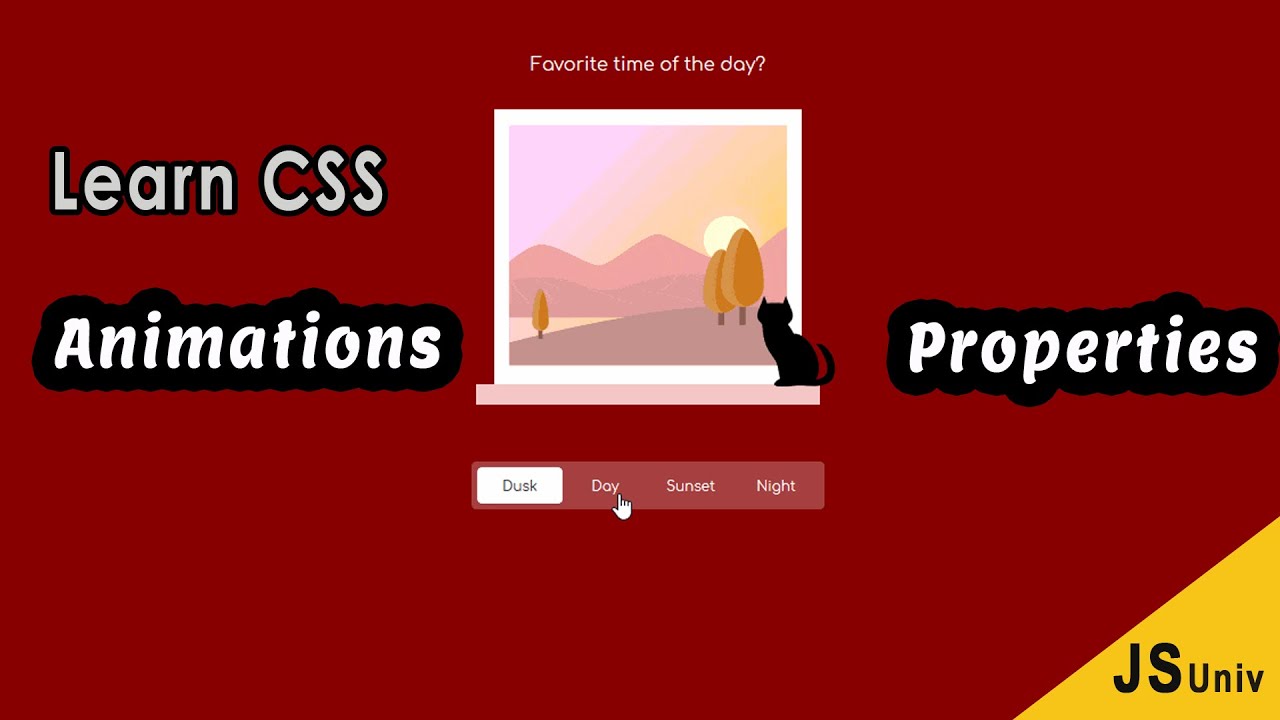 Learn CSS Animations Properties | jsuniv