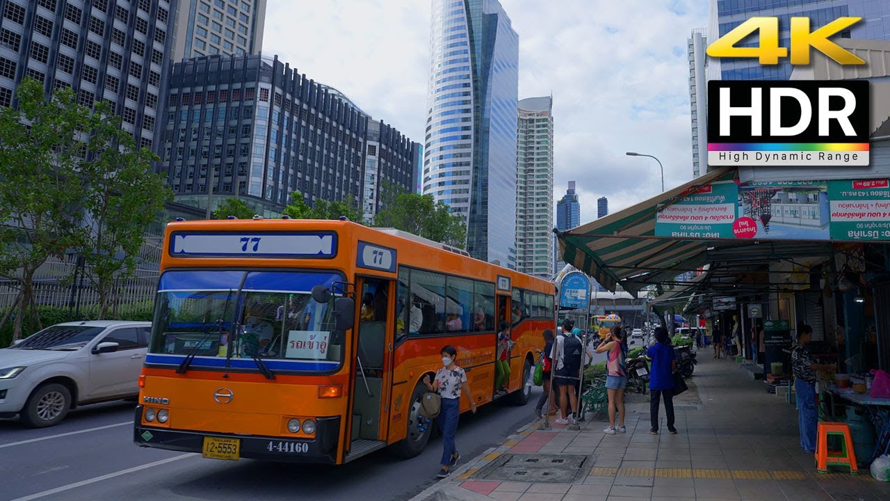 [ 🇹🇭 4K HDR ] Thailand Walking Tour /Saint Louis BTS station to Chong Nonsi BTS station October 2022