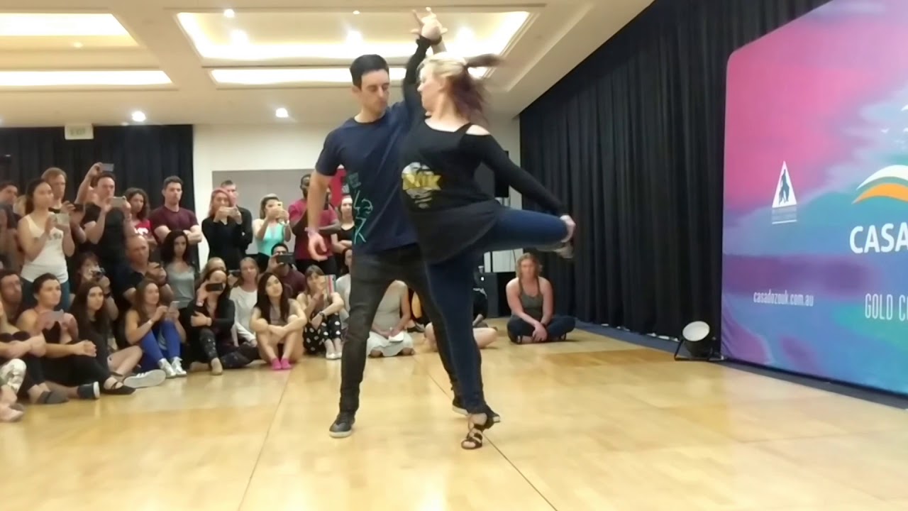 Casa Do Zouk 2018 - Jordan and Tatiana - West Coast Swing demo