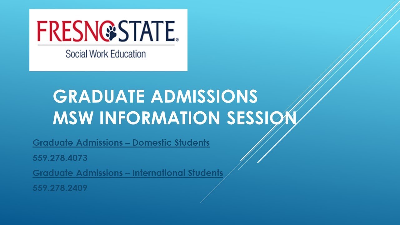 Graduate Admissions MSW Information Session for Fall 2023