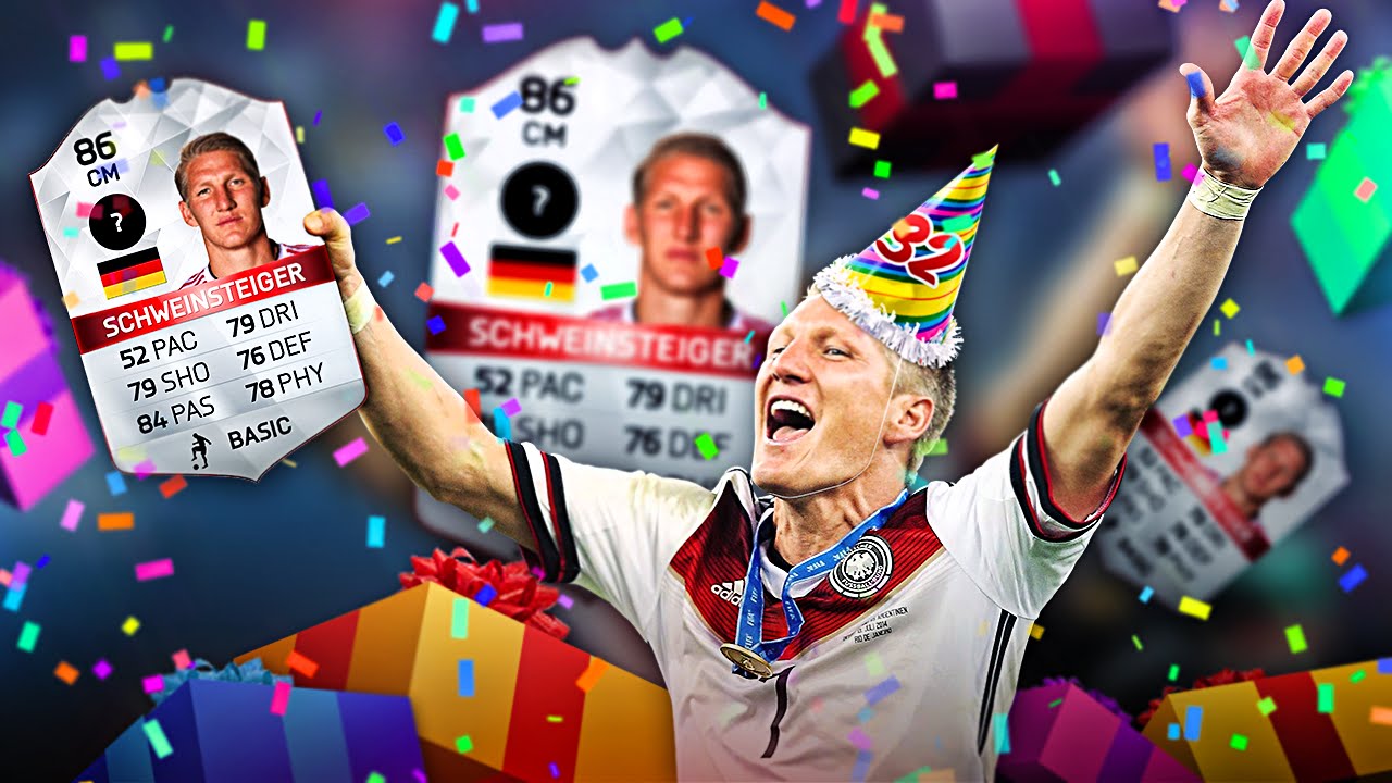 SPECIAL HAPPY BIRTHDAY EDITION SCHWEINSTEIGER THE ULTIMATE GERMAN LEGEND TEAM! FIFA 16 ULTIMATE TEAM