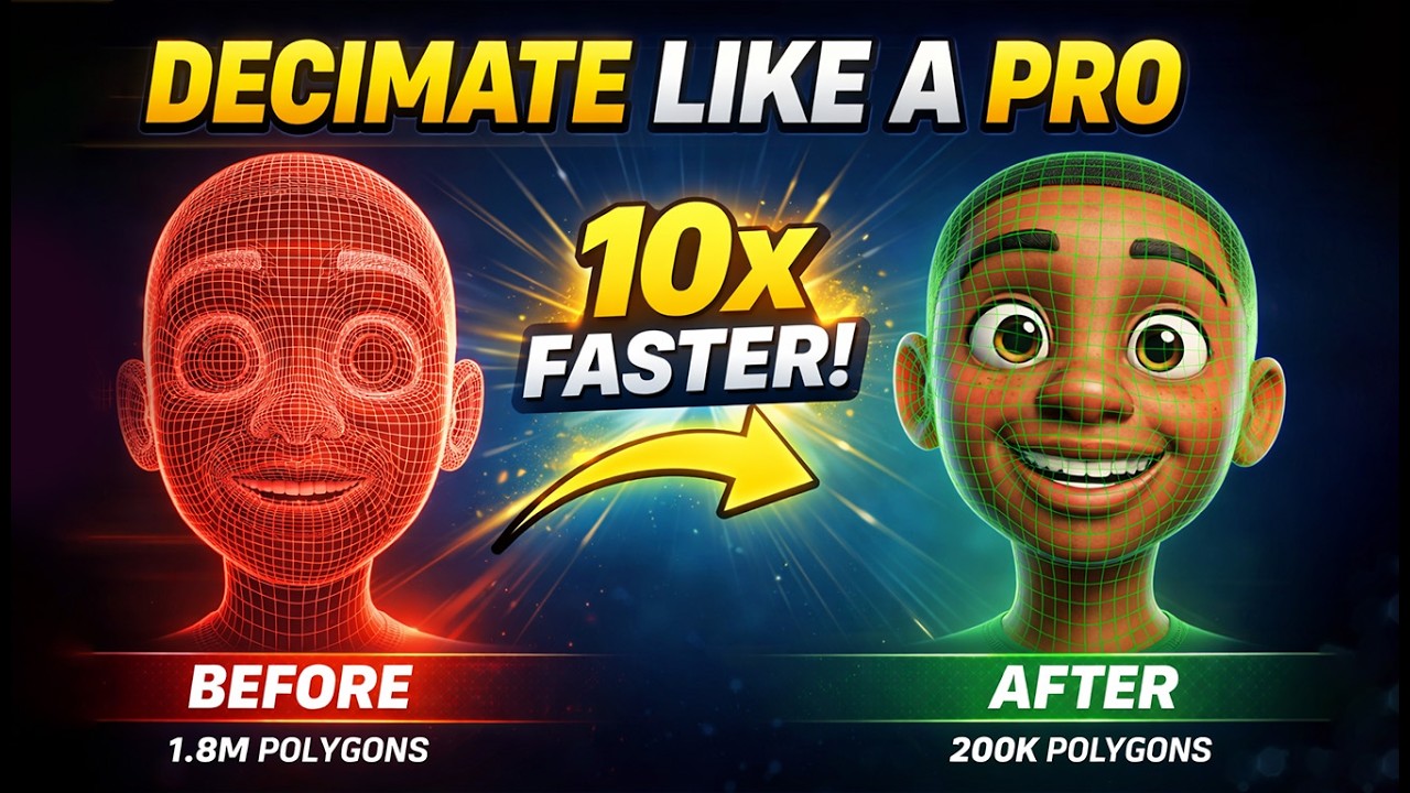 Decimate Like a Pro in ZBrush | 10x Faster Sculpt Workflow