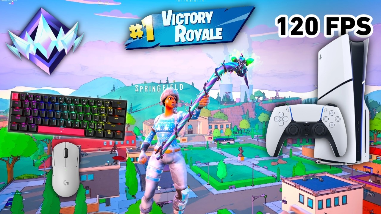 Fortnite Unreal Ranked Reload On PS5 Slim | Keyboard & Mouse Gameplay | 120 FPS | 4K