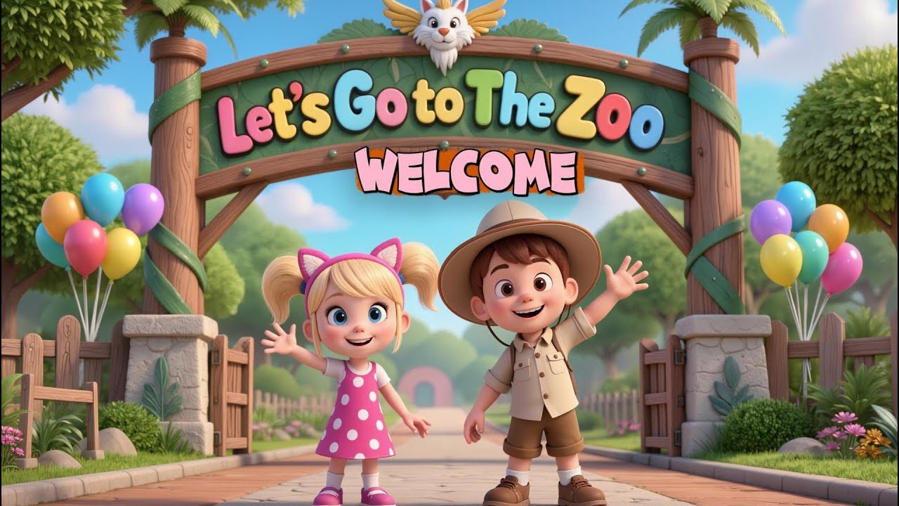A Day at the Zoo 🦁 Fun Animal Song for Kids