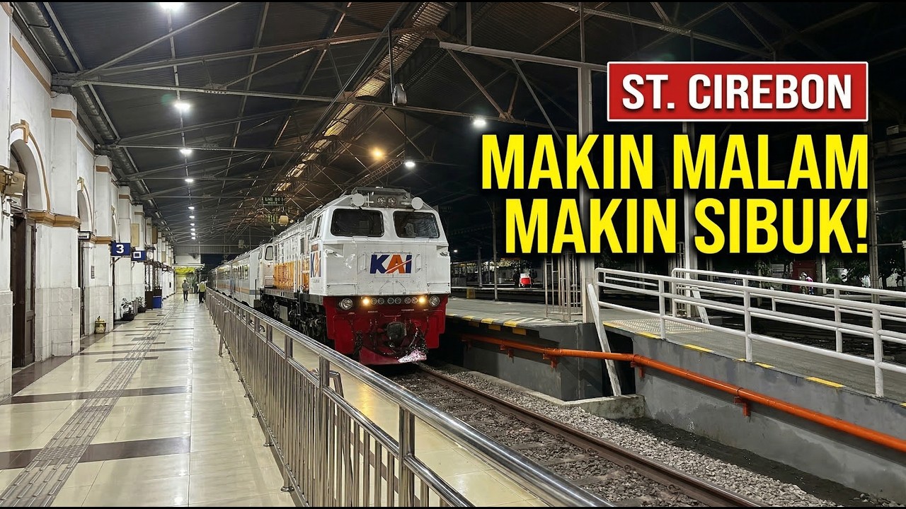 Jayakarta sampai Taksaka... | Hunting Kereta Api Malam di Stasiun Cirebon Kejaksaan