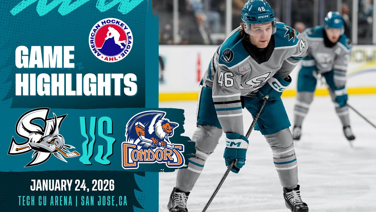 AHL HIGHLIGHTS | San Jose Barracuda vs. Bakersfield Condors | January 24, 2026