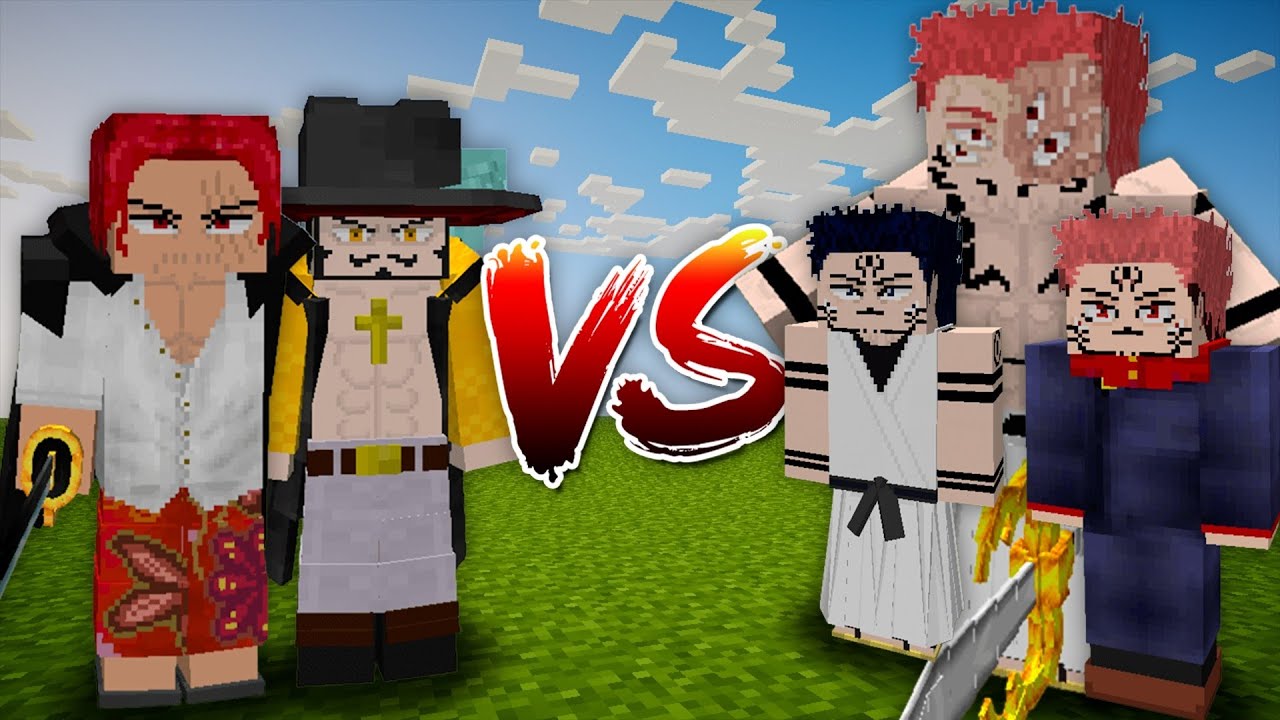 Shanks and Dracule Mihawk vs All Forms of Ryomen Sukuna