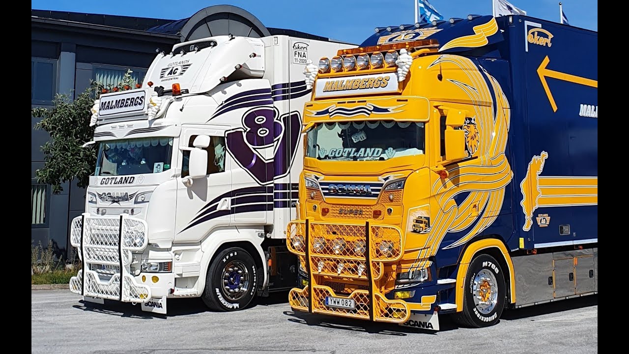 Convoy Truck Parts Christmas Convoy from Orebro, Sweden on December 16,2022