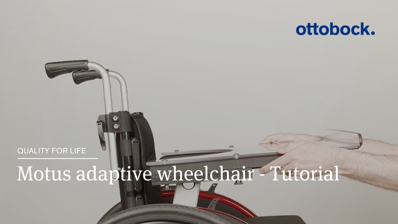 Motus adaptive wheelchair - Adjust side desk and mount tray | Ottobock