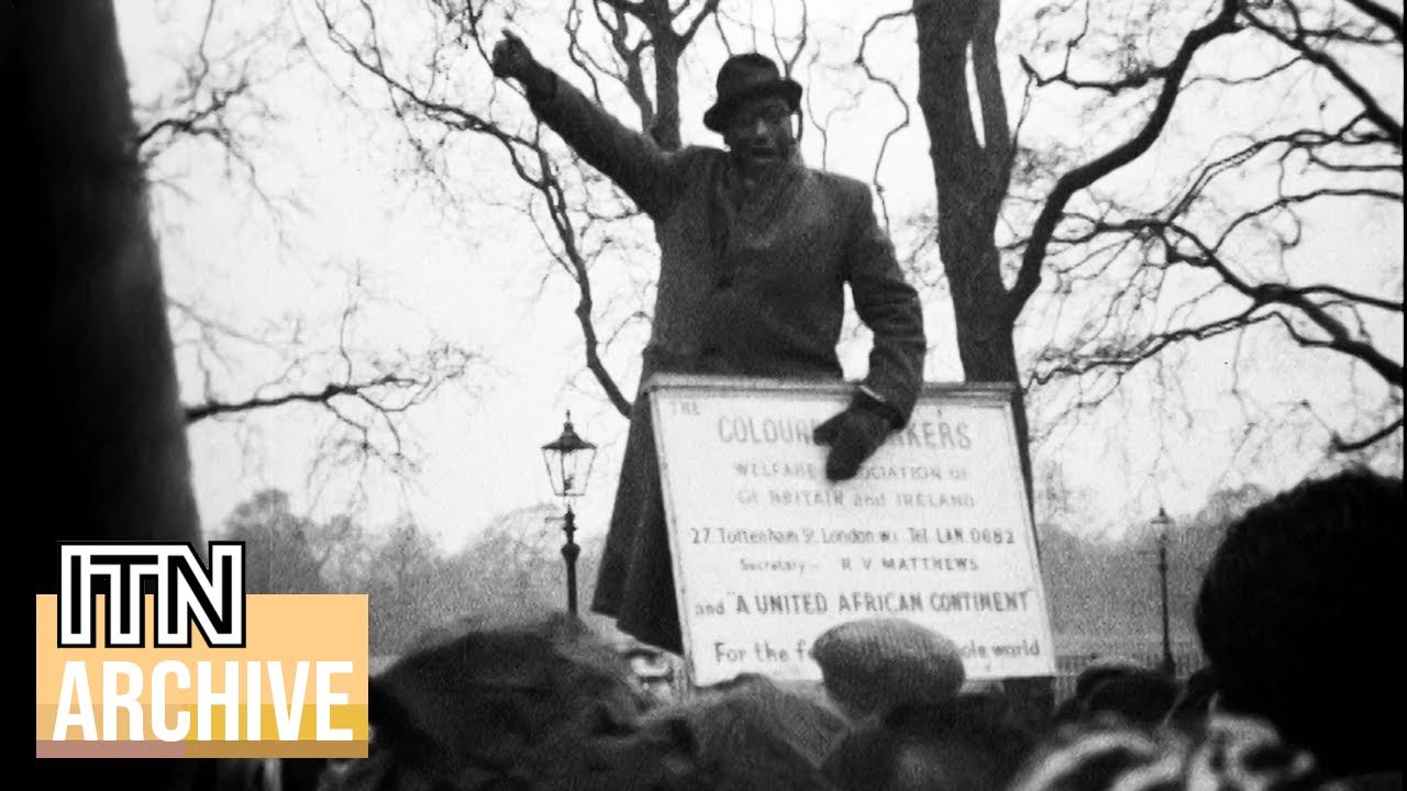 Шумные кадры с площадки для выступлений в Гайд-парке в 1960-х годах (1967)