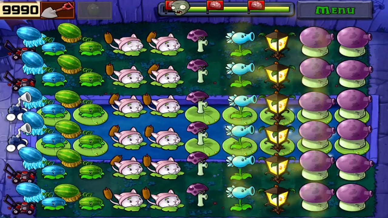 Plants Vs Zombies | Adventure Fog | Level! 3&4 Completed Gameplay Full HD 1080p 60fps