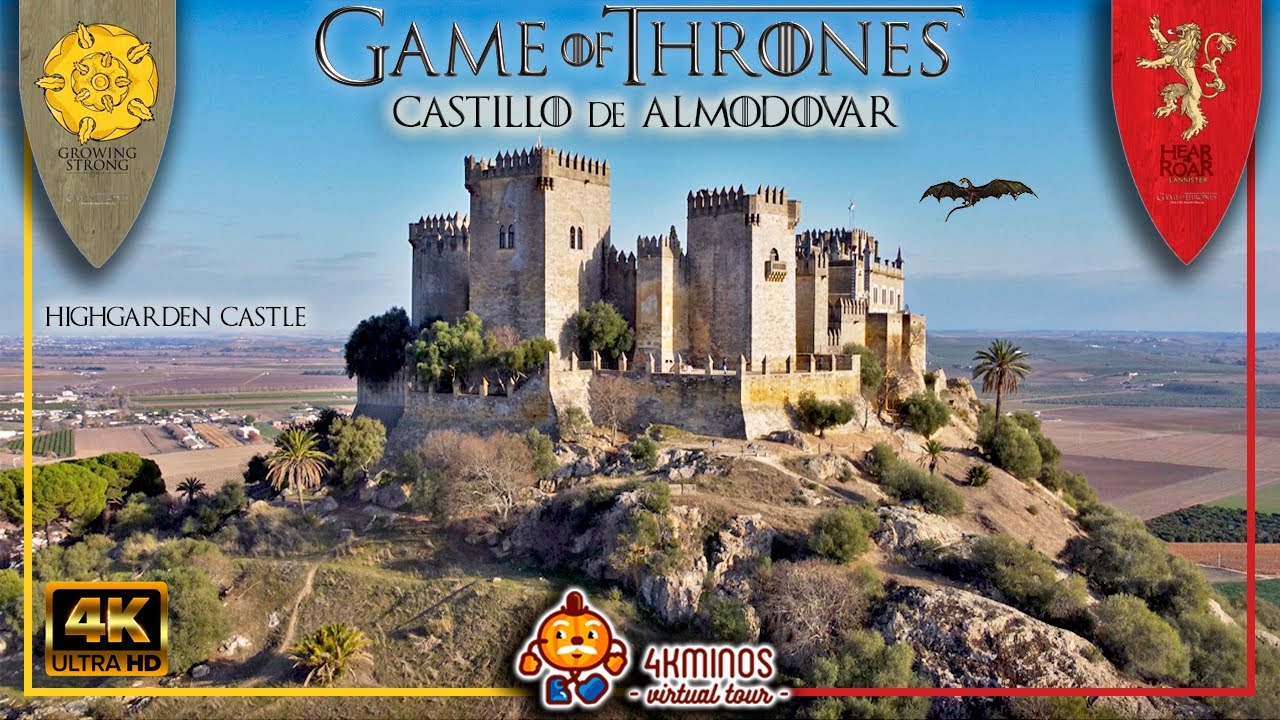 Recorriendo el CASTILLO DE ALMODÓVAR - JUEGO DE TRONOS (GOT) ALTOJARDIN - 4K Walking Spain 2022