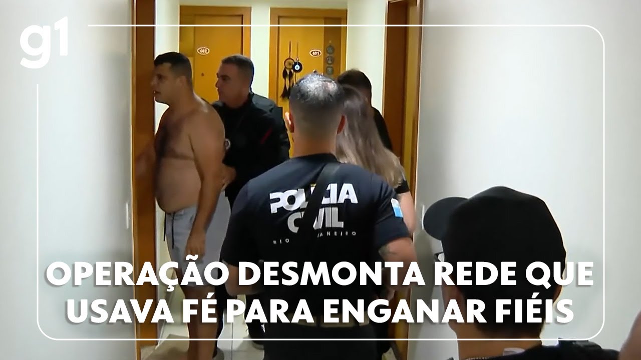 Jornal Hoje: Polícia do RJ desmonta esquema de estelionato que usava fé para enganar fiéis; entenda