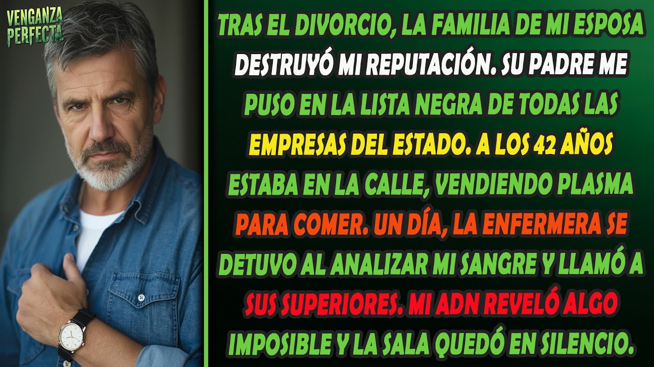 Mi suegro me arruinó: a los 42 vivía en la calle… hasta que una enfermera vio mi sangre