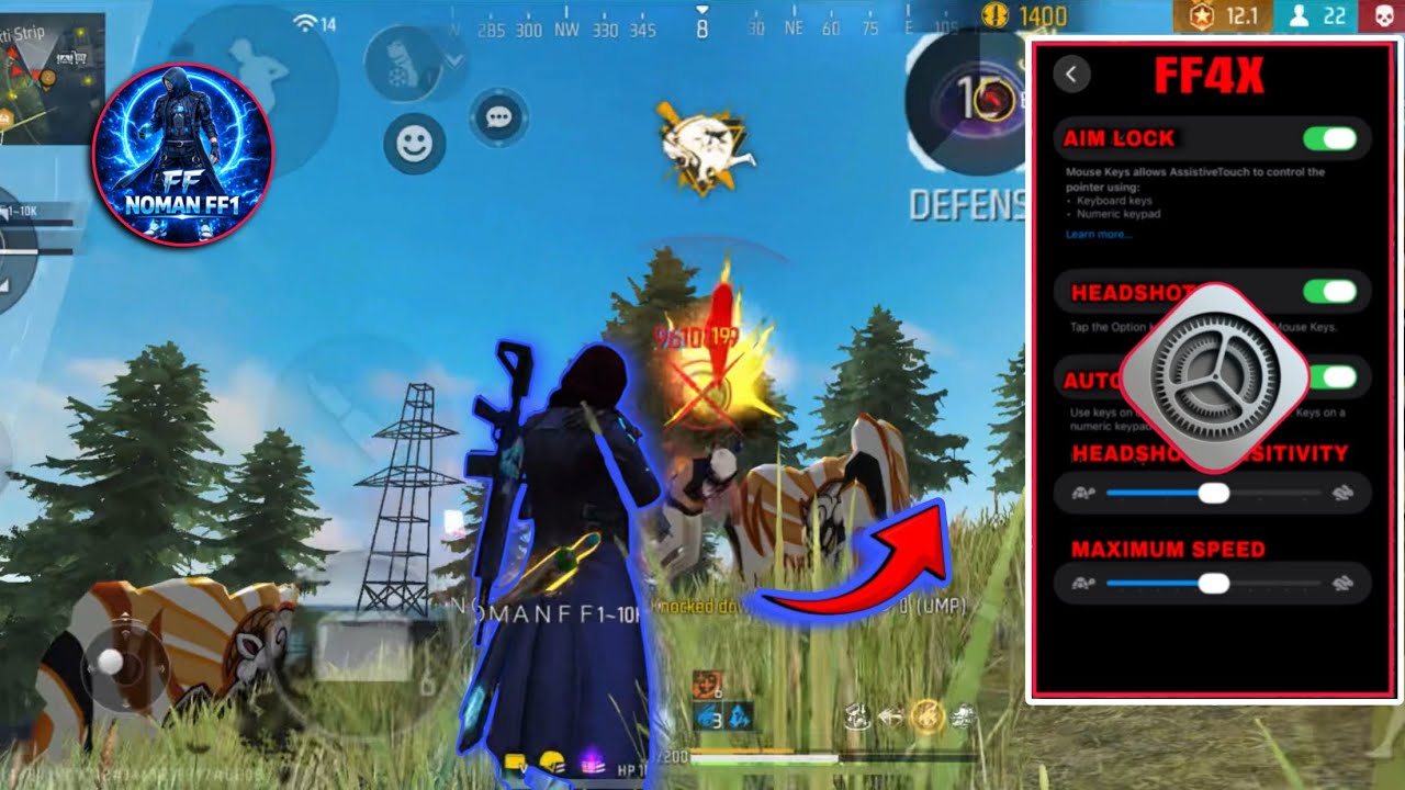 Настройки хэдшотов на iPhone📱 ⚙️ | Лучшая чувствительность 🚀 для iPhone📱 в Free Fire | 95% хэдшот...