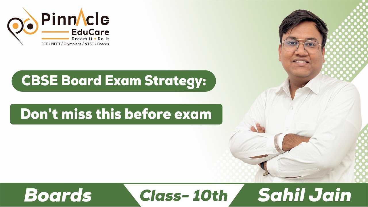 CBSE Board Exam Strategy | Don't miss this before exam | By Sahil sir