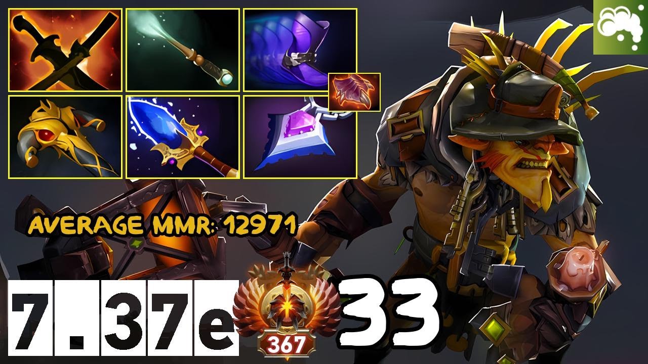 Bristleback [Snot Rocket] | Average MMR: 12971 | 33 | 7.37e | Immortal Dota