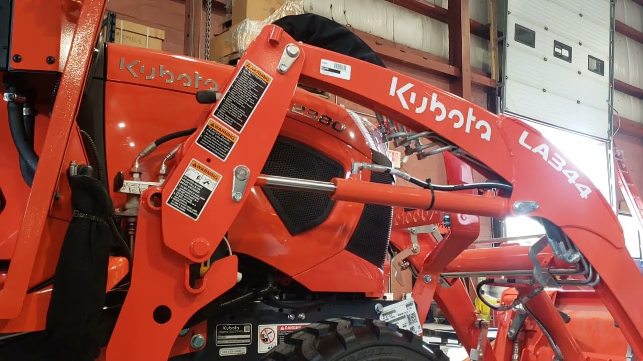 Kubota bx tractor with a curtis cab