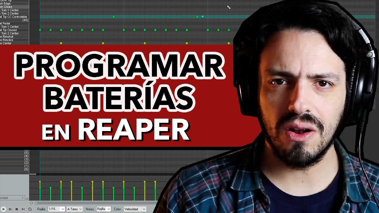 Cómo programar bases de batería en REAPER