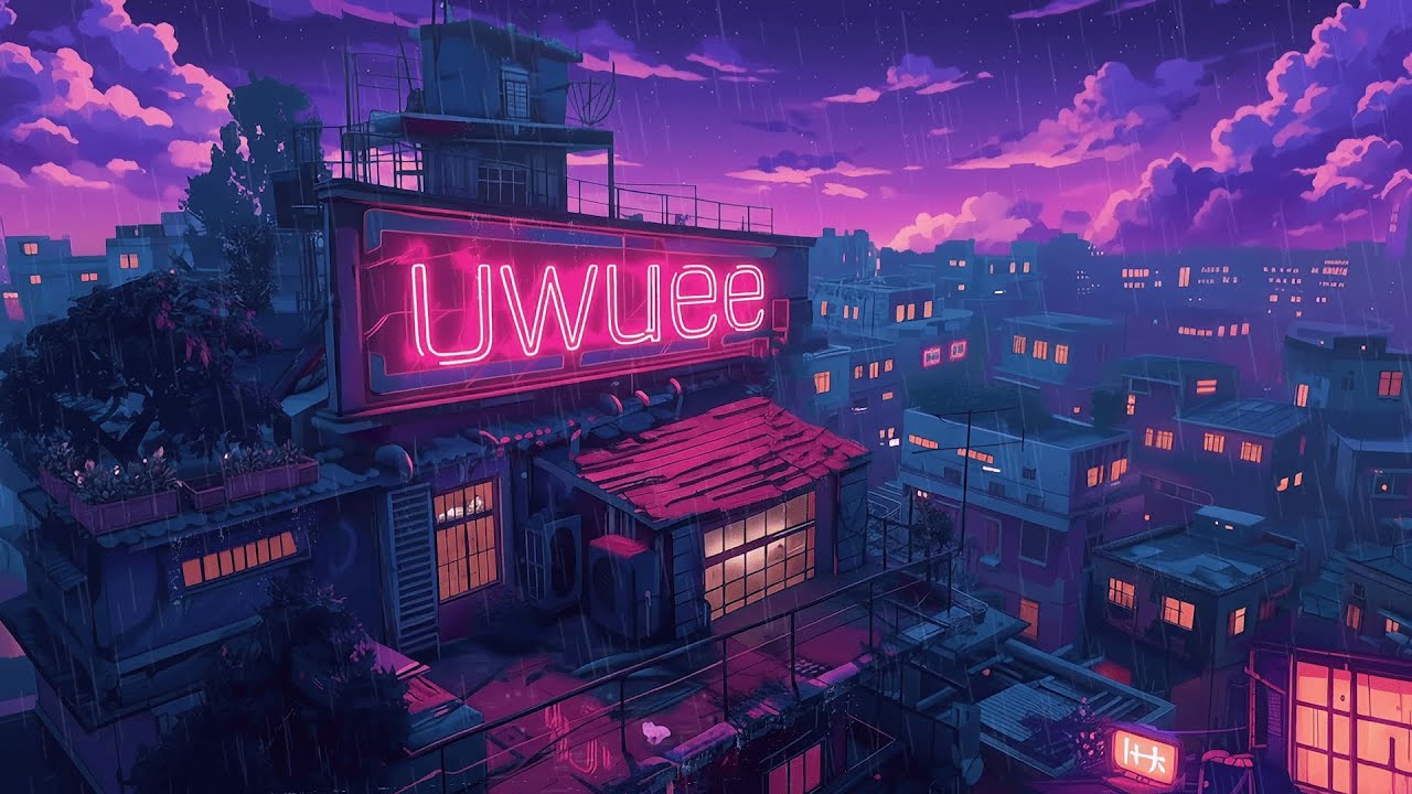 Vintage Japanese Town Rain 🌙 80s 90s Lofi Hip Hop | Study, Sleep, Relax | The Japanese Town