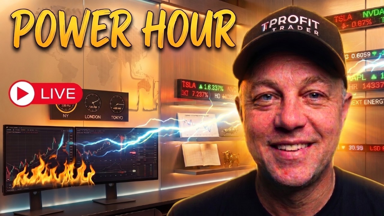 🔴 Live Day Trading! | Power Hour! | RED Day Market Analysis